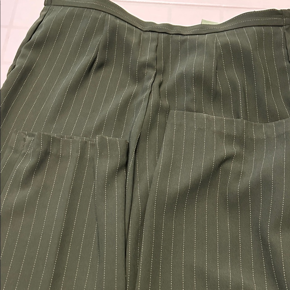 VINTAGE Women's Olive green Pantsuit 3 -piece set - Picture 15 of 17